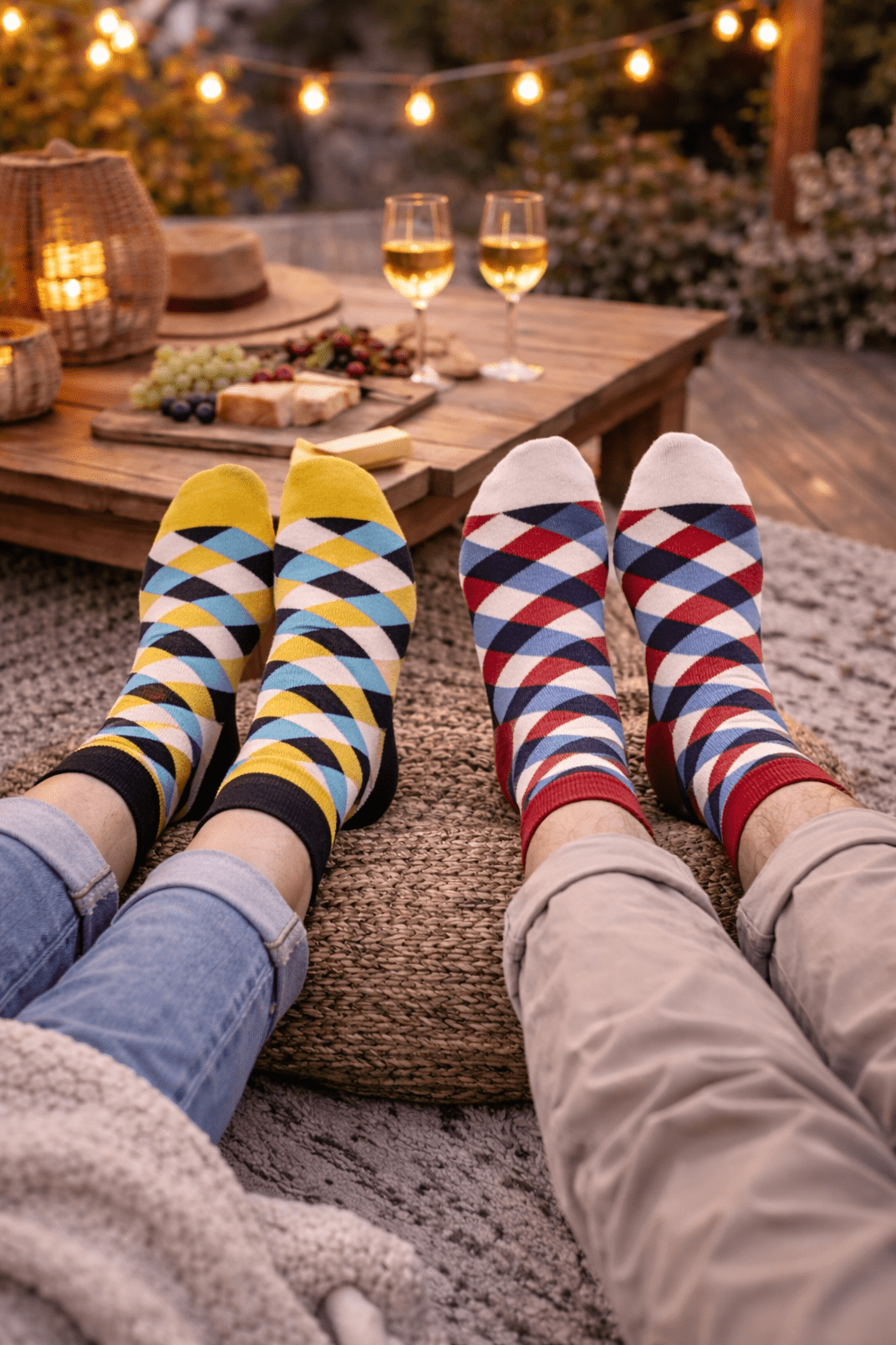 Toptan 6 Adet FUNNYSOXX Ekose Desenli Soket Çorap Kadın & Erkek Likralı Konforlu Çorap Seti Unisex - funnysoxx