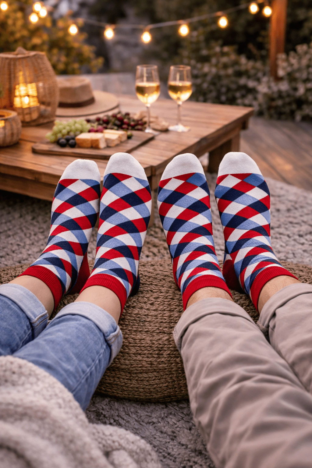 Toptan 6 Adet FUNNYSOXX Ekose Desenli Soket Çorap Kadın & Erkek Likralı Konforlu Çorap Seti Unisex - funnysoxx