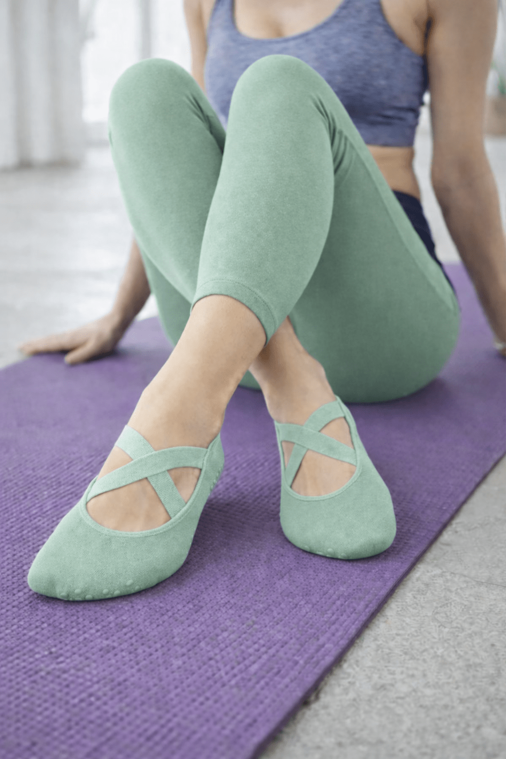 Toptan 6 Adet FUNNYSOXX Görünmez Yoga Çorabı – Kaymaz Tabanlı, Esnek Likralı Konforlu Çorap Seti - funnysoxx