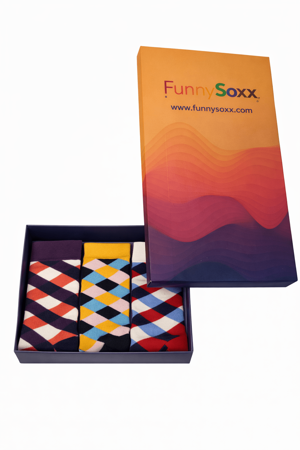 Toptan 6 Adet FUNNYSOXX Ekose Desenli Soket Çorap Kadın & Erkek Likralı Konforlu Çorap Seti Unisex - funnysoxx