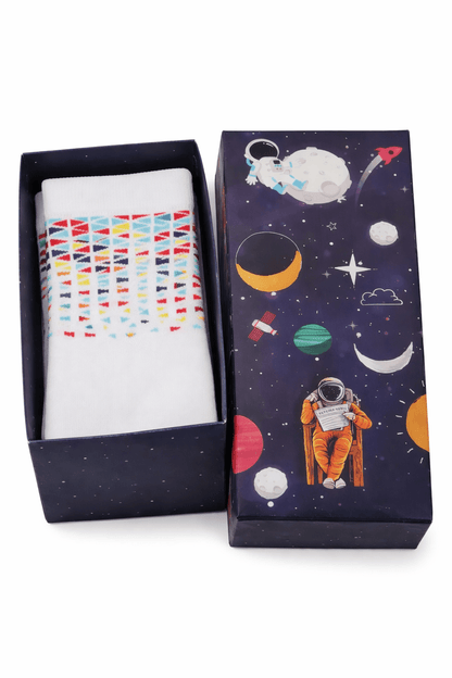 FUNNYSOXX Erkek Soket Çorap , Geometrik Desen (39–46) Likralı Konforlu Çorap - funnysoxx