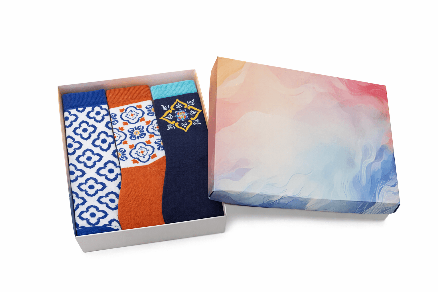 Toptan 6 Adet FUNNYSOXX Seramica Desenli Kadın Soket Havlu Çorap Pamuklu Likralı Konforlu Çorap Seti - funnysoxx