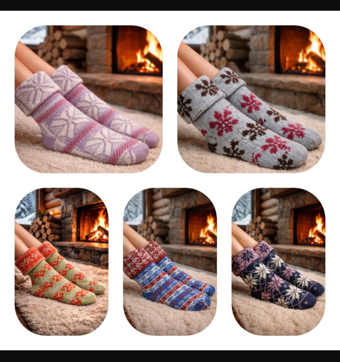 Toptan 4 ADET FUNNYSOXX Kadın %90 Yün Patik Çorap Desenli, Sıcak Tutan Kışlık Likralı Konforlu Çorap Seti - funnysoxx