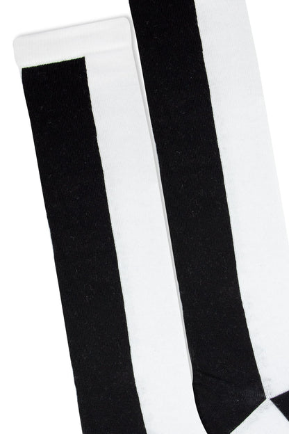 FUNNYSOXX Siyah Beyaz Desenli Kadın Dizaltı Çorap – 3’lü Özel Kutu | Premium Pamuklu & Likralı - funnysoxx