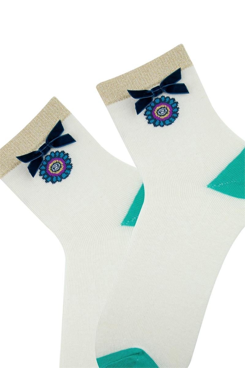 FUNNYSOXX Aksesuarlı Kadın Kısa Konç Çorap – 3’lü Özel Kutulu Set (35 - 40) - funnysoxx